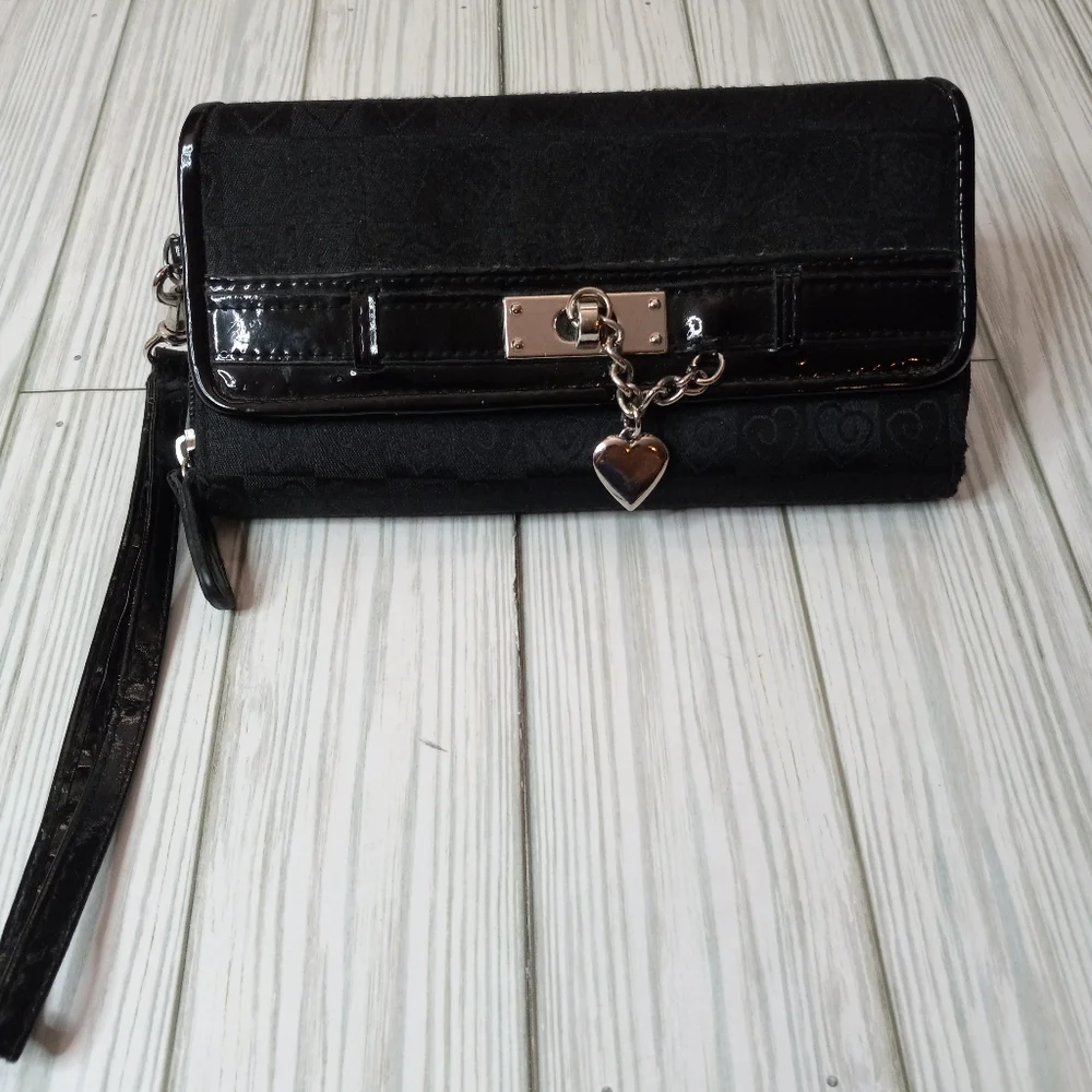 Y2K Heart Print Wallet Wristlet